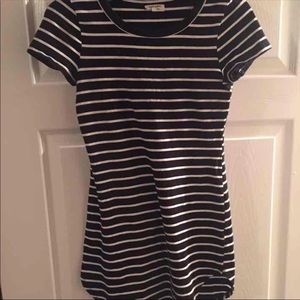 Black & White Striped Bodycon Dress